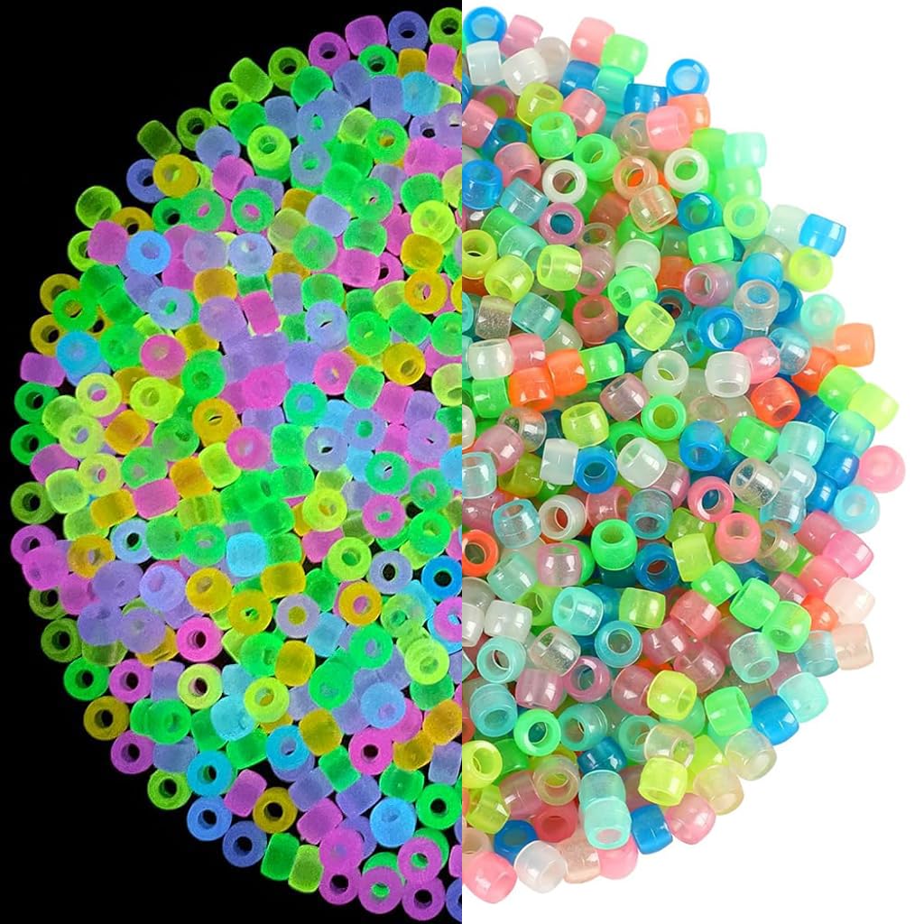 SANNIDHI 100Pcs Bracelet Making Spacer Beads 9 Colors Spacer Beads Luminous Beads for DIY Crafting Glow in The Dark DIY Bulk Spacer Beads for Jewellery Making SANNIDHI 100Pcs Bracelet Making Spacer Beads 9 Colors Spacer Beads Luminous Beads for DIY Crafting Glow in The Dark DIY Bulk Spacer Beads for Jewellery Making